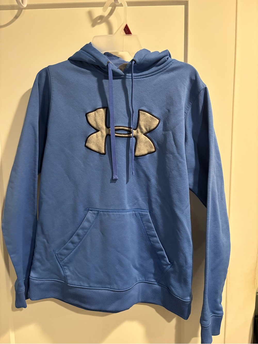Under Armour Light Blue Hoodie with Metallic Logo